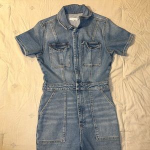 Good American denim jumpsuit